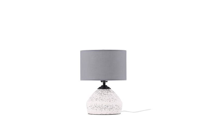Lalan Bordlampe 36 cm - Hvit - Vinduslampe på fot - Soveromslampe - Stuelampe - Nattlampe bord - Vinduslampe - Bordlampe