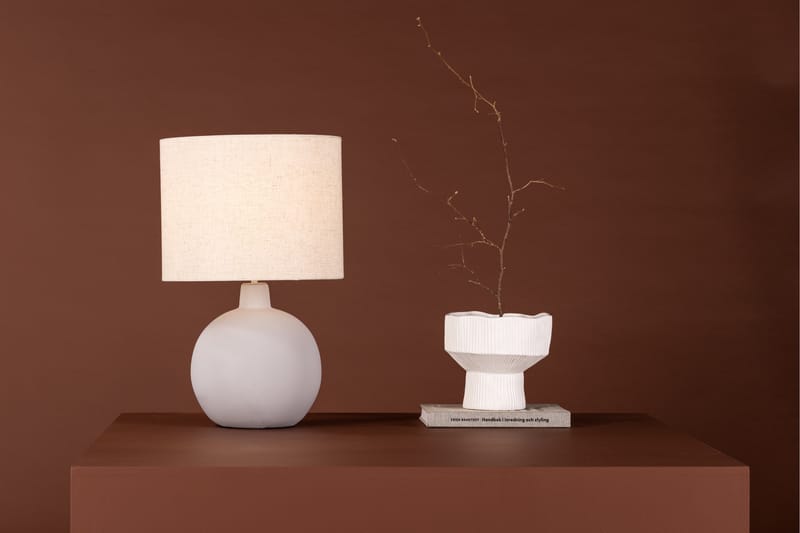Makiko Bordlampe 51 cm - Mørkegrå - Vinduslampe på fot - Soveromslampe - Stuelampe - Nattlampe bord - Vinduslampe - Bordlampe