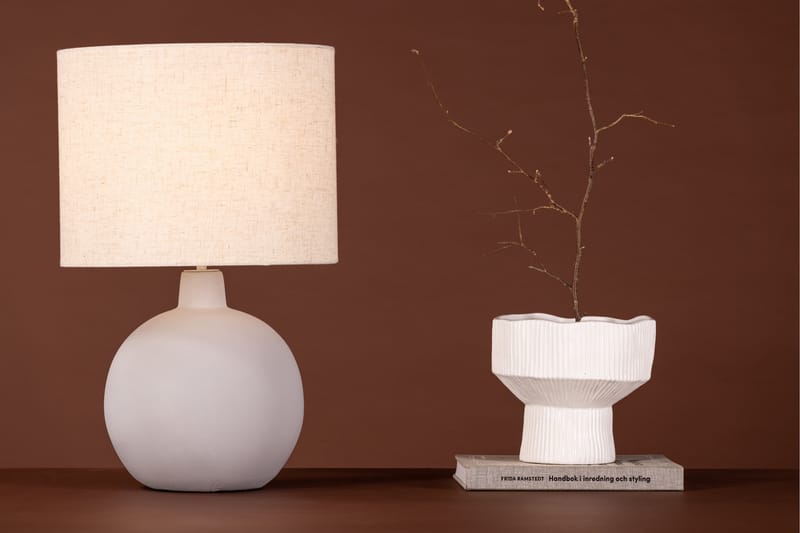 Makiko Bordlampe 51 cm - Mørkegrå - Vinduslampe på fot - Soveromslampe - Stuelampe - Nattlampe bord - Vinduslampe - Bordlampe