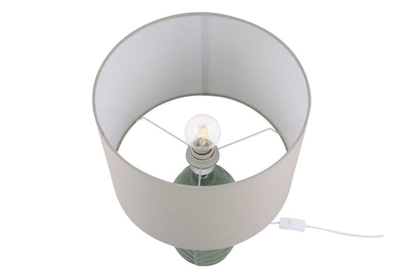 Nashport Bordlampe - Grønn - Vinduslampe på fot - Soveromslampe - Stuelampe - Nattlampe bord - Vinduslampe - Bordlampe