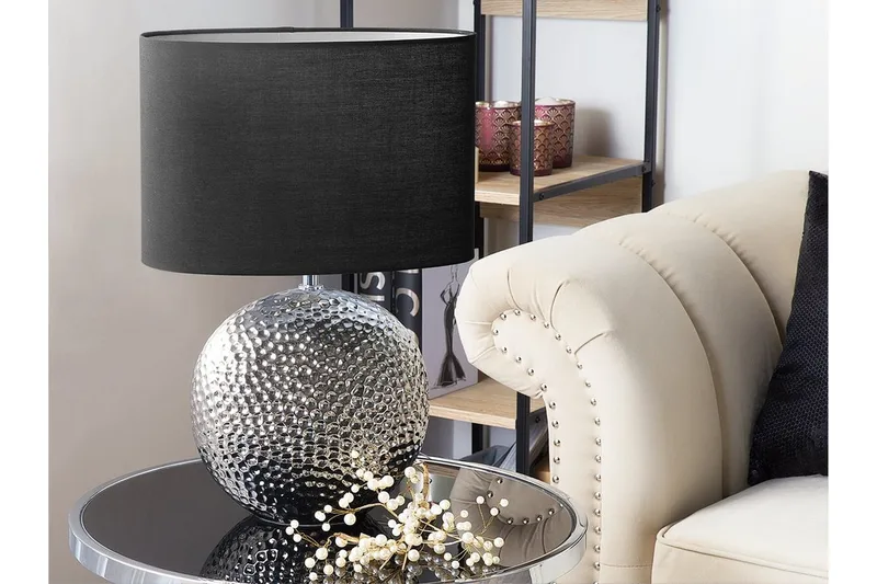 Nasva Bordlampe 35 cm - Sølv - Belysning - Innendørsbelysning & Lamper - Bordlampe