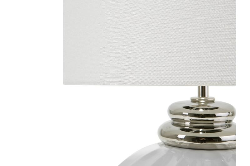 Neris Bordlampe 33 cm - Sølv - Vinduslampe på fot - Soveromslampe - Stuelampe - Nattlampe bord - Vinduslampe - Bordlampe