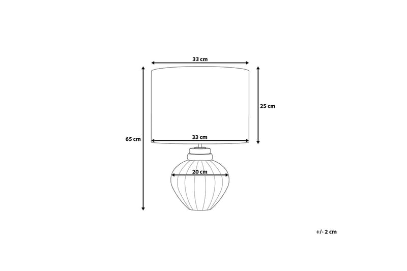 Neris Bordlampe 33 cm - Sølv - Belysning - Innendørsbelysning & Lamper - Bordlampe