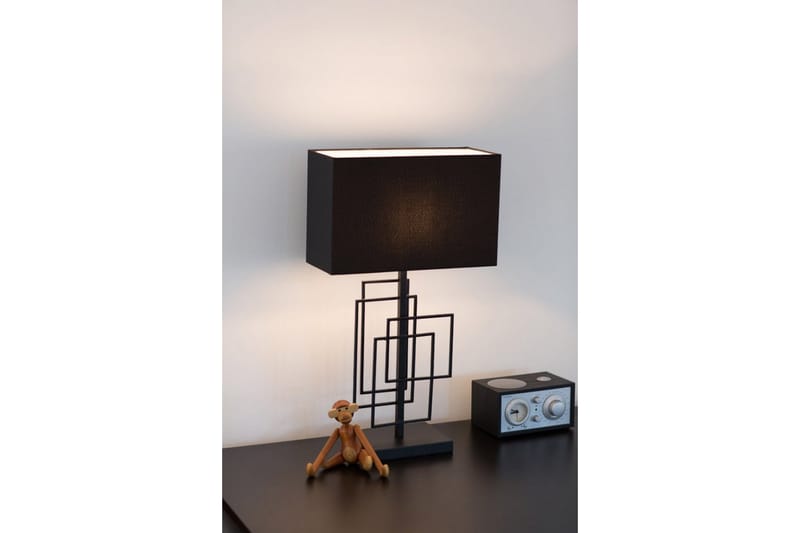 Paragon Bordlampe 52 cm Svart - By Rydéns - Vinduslampe på fot - Soveromslampe - Stuelampe - Nattlampe bord - Vinduslampe - Bordlampe