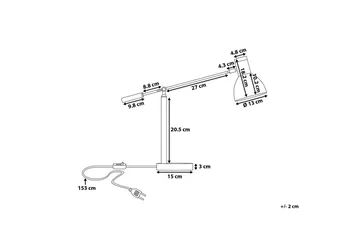 Peckos bordlampe 15 cm - Hvit - Belysning - Innendørsbelysning & Lamper - Bordlampe