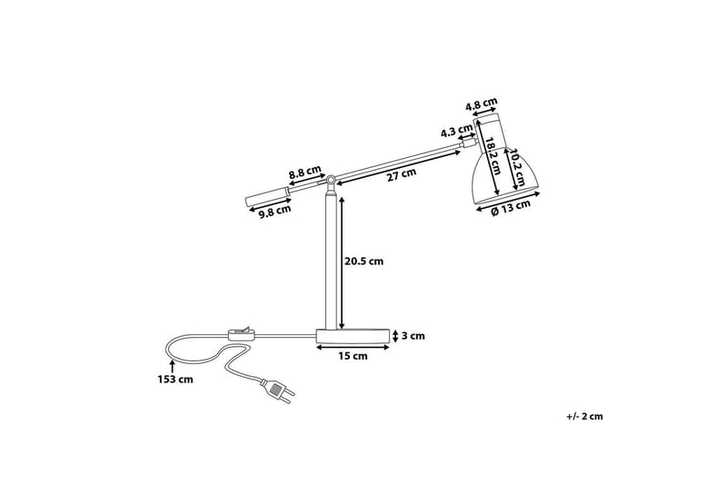 Peckos bordlampe 15 cm - Hvit - Belysning - Innendørsbelysning & Lamper - Bordlampe