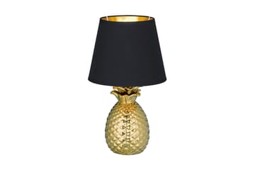Pineapple Bordlampe 35 cm E14 gull / svart - Gull/Svart - Belysning - Innendørsbelysning & Lamper - Bordlampe