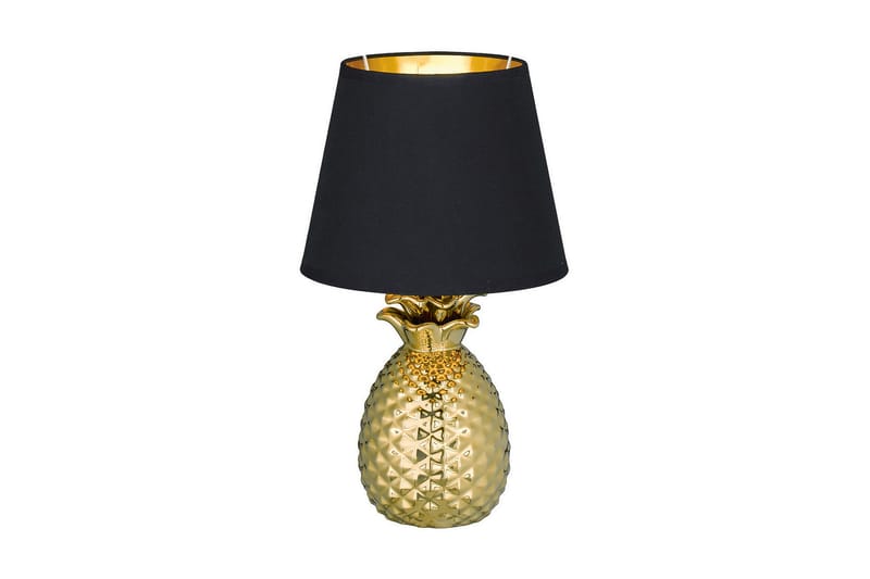 Pineapple Bordlampe 35 cm E14 gull / svart - Gull/Svart - Belysning - Innendørsbelysning & Lamper - Bordlampe