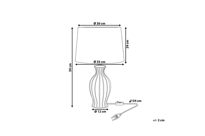 Samina Bordlampe 35 cm - Grønn - Belysning - Innendørsbelysning & Lamper - Bordlampe