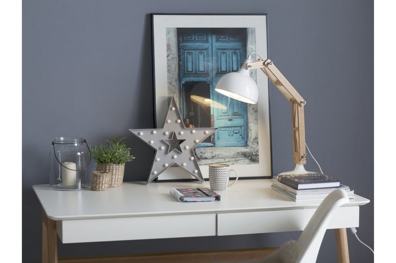 Salado Bordlampe 53 cm - Hvit - Belysning - Innendørsbelysning & Lamper - Bordlampe - Skrivebordslampe