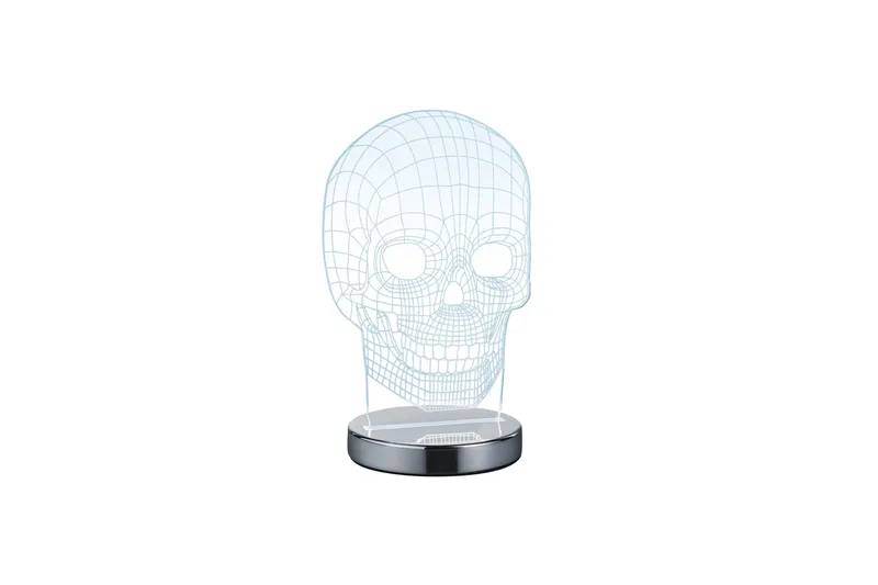 Skull Bordlampe LED Krom - Krom - Belysning - Innendørsbelysning & Lamper - Bordlampe