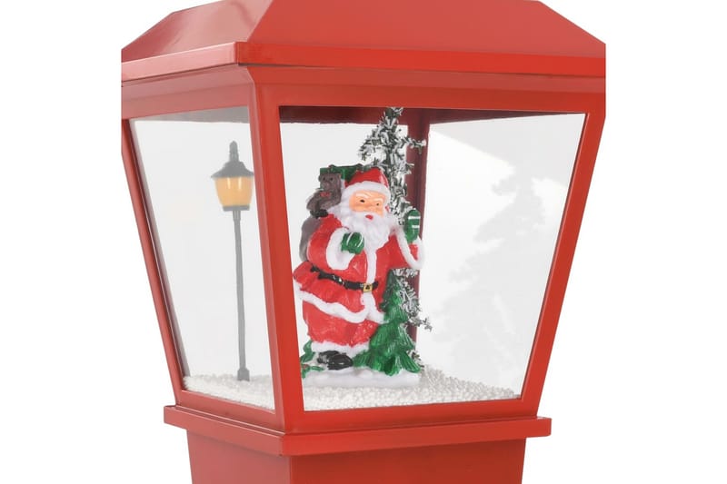 Sokkellampe julemotiv med julenisse 64 cm LED - Rød - Vinduslampe på fot - Soveromslampe - Stuelampe - Nattlampe bord - Vinduslampe - Bordlampe