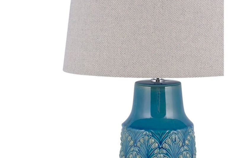 Thaya Bordlampe - Blå - Vinduslampe på fot - Soveromslampe - Stuelampe - Nattlampe bord - Vinduslampe - Bordlampe