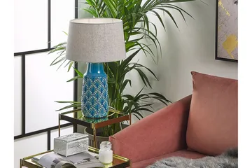 Thaya Bordlampe - Blå - Belysning - Innendørsbelysning & Lamper - Bordlampe