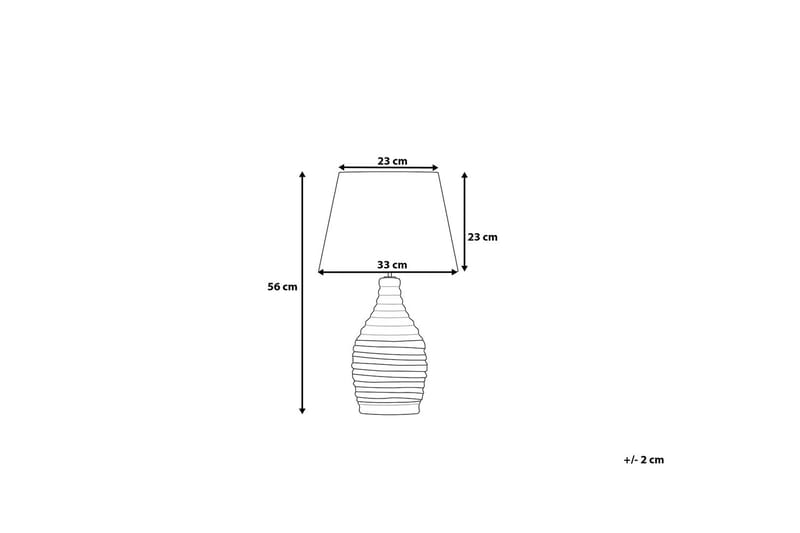 Tormes Bordlampe 33 cm - Hvit - Belysning - Innendørsbelysning & Lamper - Bordlampe