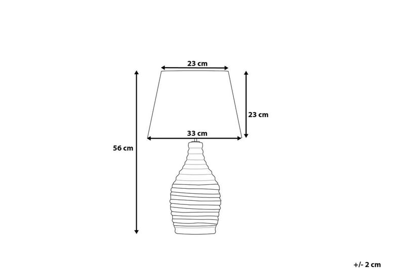 Tormes Bordlampe 33 cm - Hvit - Belysning - Innendørsbelysning & Lamper - Bordlampe