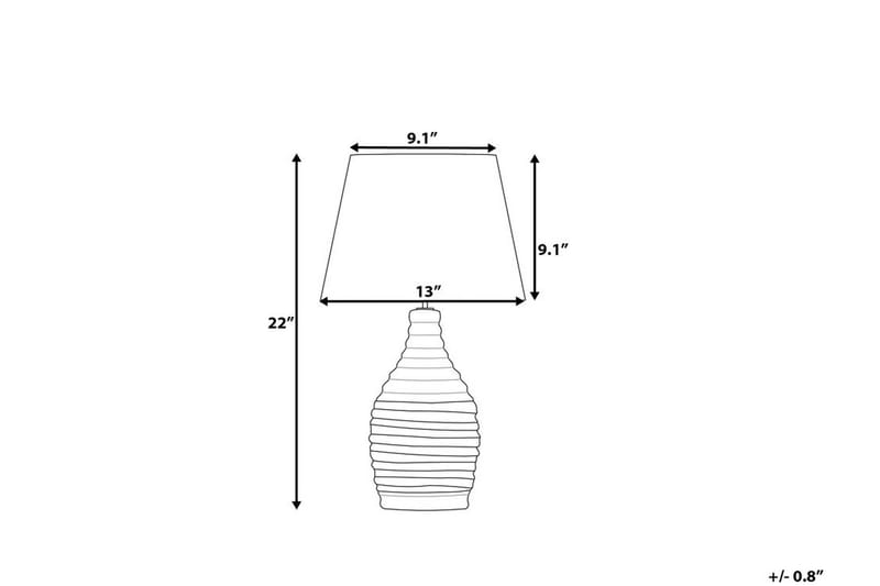 Tormes Bordlampe 33 cm - Hvit - Belysning - Innendørsbelysning & Lamper - Bordlampe