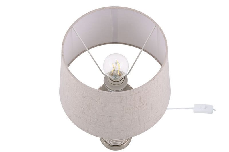 Traisen Bordlampe - Beige - Vinduslampe på fot - Soveromslampe - Stuelampe - Nattlampe bord - Vinduslampe - Bordlampe