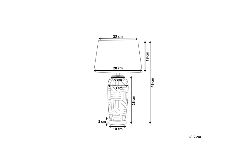 Traisen Bordlampe - Beige - Belysning - Innendørsbelysning & Lamper - Bordlampe