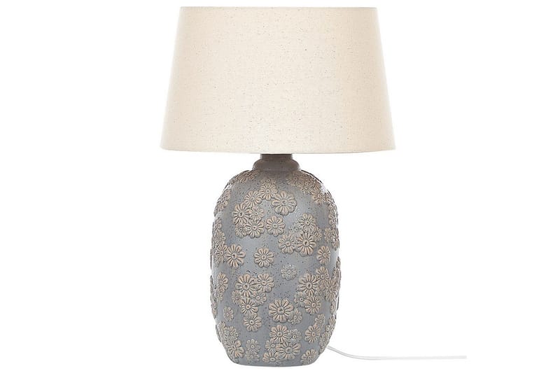 Bracto Bordlampe 46 cm E27 - Grå/Lys beige - Belysning - Innendørsbelysning & Lamper - Vinduslampe - Vinduslampe på fot