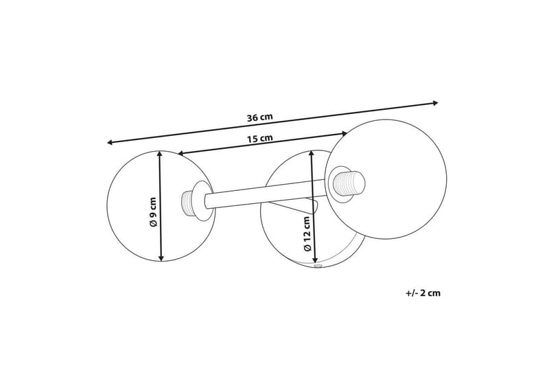 Capramis Vegglampe G9 - Gull - Belysning - Innendørsbelysning & Lamper - Nattlampe - Nattlampe vegg