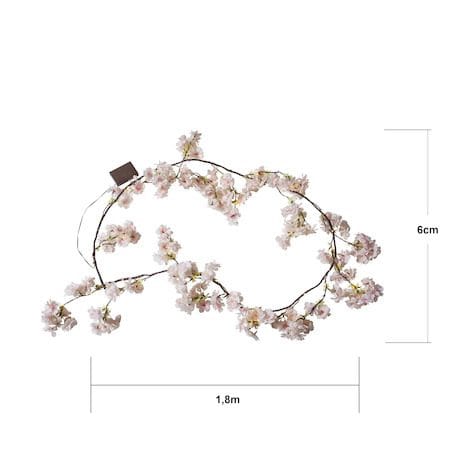 CherryFlower Girlander 180 cm - transparent rosa - Belysning - Innendørsbelysning & Lamper - Dekorasjonsbelysning