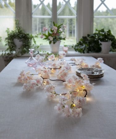 CherryFlower Girlander 180 cm - transparent rosa - Belysning - Innendørsbelysning & Lamper - Dekorasjonsbelysning
