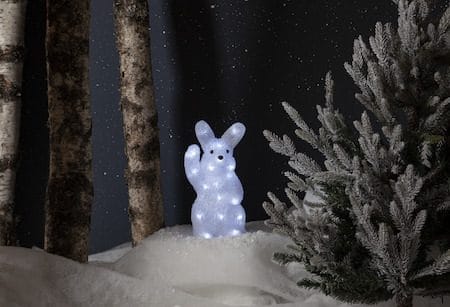 Crystalo dekorasjonsfigur 14,5 cm - hvit - Belysning - Innendørsbelysning & Lamper - Dekorasjonsbelysning