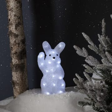 Crystalo dekorasjonsfigur 14,5 cm - hvit - Belysning - Innendørsbelysning & Lamper - Dekorasjonsbelysning