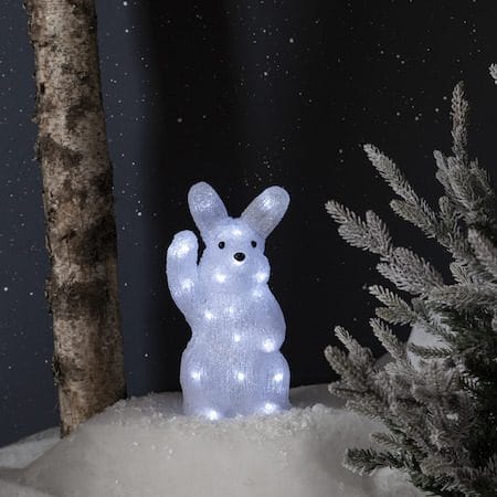 Crystalo dekorasjonsfigur 14,5 cm - hvit - Belysning - Innendørsbelysning & Lamper - Dekorasjonsbelysning