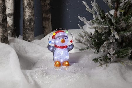 Crystalo dekorasjonsfigur 22 cm - flerfarget - Belysning - Innendørsbelysning & Lamper - Dekorasjonsbelysning