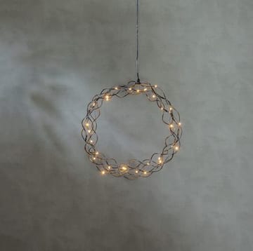 Curly krans med belysning 30 cm - svart - Belysning - Innendørsbelysning & Lamper - Dekorasjonsbelysning
