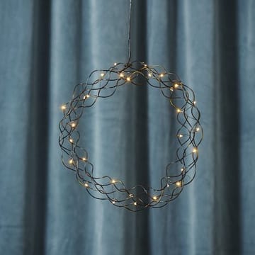 Curly krans med belysning 30 cm - svart - Belysning - Innendørsbelysning & Lamper - Dekorasjonsbelysning