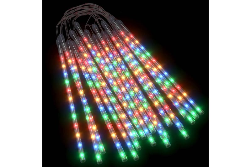 20stk Meteorlys 30 cm 480 LED innendørs og utendørs - Flerfarget - Lysslynge - Trappebelysning - Dekorasjonsbelysning - Bokhyllebelysning