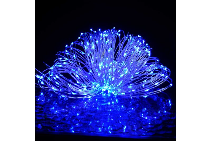 Eventyrlysslynger 40 m 400 LED blå 8 funksjoner - Blå - Belysning - Julebelysning - Øvrig julebelysning