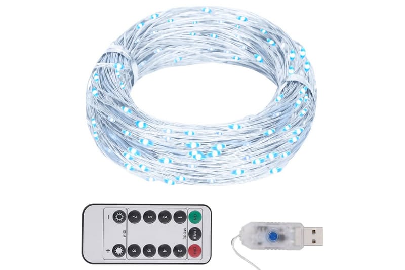 LED-strenglys med 150 lysdioder kaldhvit 15 m - Belysning - Julebelysning - Øvrig julebelysning