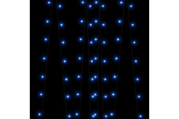 Soldrevne lysslynger 5stk 5x200 LED blå innendørs utendørs - Blå - Belysning - Julebelysning - Øvrig julebelysning