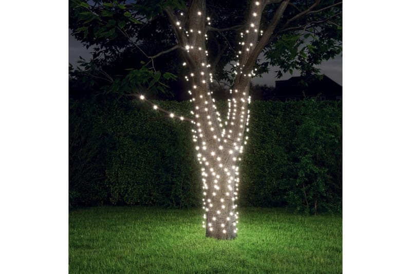 Soldrevne lysslynger 5stk LED kaldhvit innendørs utendørs - Hvit - Øvrig julebelysning - Lysslynge
