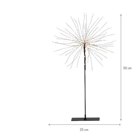 Firework innendørsdekorasjon med belysning 25 cm - Svart - Belysning - Innendørsbelysning & Lamper - Dekorasjonsbelysning