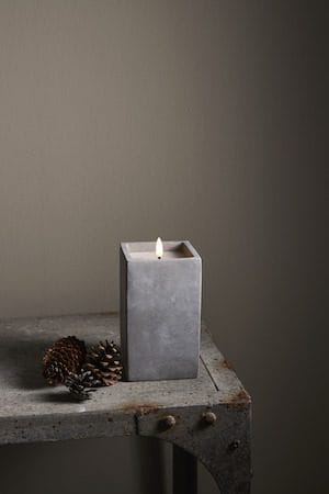 Flamme Cem LED-kubbelys 9 cm - grå - Belysning - Innendørsbelysning & Lamper - Dekorasjonsbelysning