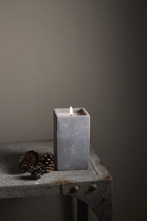 Flamme Cem LED-kubbelys 9 cm - grå - Belysning - Innendørsbelysning & Lamper - Dekorasjonsbelysning