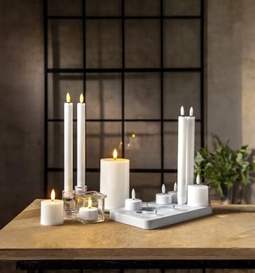 Flamme Charge LED-lys 24 cm - hvit - Belysning - Innendørsbelysning & Lamper - Dekorasjonsbelysning