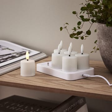 Flamme Charge LED-lys 6-pakning 14 cm - hvit - Belysning - Innendørsbelysning & Lamper - Dekorasjonsbelysning