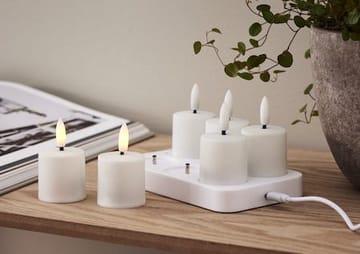 Flamme Charge LED-lys 6-pakning 14 cm - hvit - Belysning - Innendørsbelysning & Lamper - Dekorasjonsbelysning