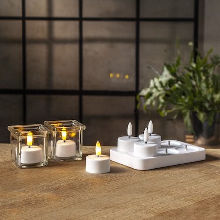 Flamme Charge LED-telys 6-pakning - hvit - Belysning - Innendørsbelysning & Lamper - Dekorasjonsbelysning