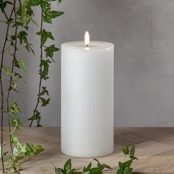 Flamme Flow Big LED-kubbelys 22,5 cm - hvit - Belysning - Innendørsbelysning & Lamper - Dekorasjonsbelysning