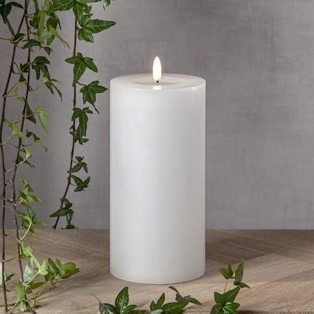 Flamme Flow Big LED-kubbelys 22,5 cm - hvit - Belysning - Innendørsbelysning & Lamper - Dekorasjonsbelysning