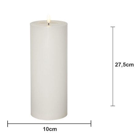 Flamme Flow Big LED-kubbelys 27,5 cm - hvit - Belysning - Innendørsbelysning & Lamper - Dekorasjonsbelysning