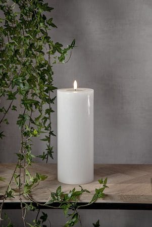 Flamme Flow Big LED-kubbelys 27,5 cm - hvit - Belysning - Innendørsbelysning & Lamper - Dekorasjonsbelysning