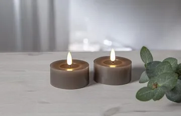 Flamme Flow LED-telys 2-pakning 7 cm - muldvarp - Belysning - Innendørsbelysning & Lamper - Dekorasjonsbelysning